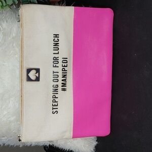 Kate Spade Stepping Out for Lunch #  Manipedi Leather & Cotton Pouch